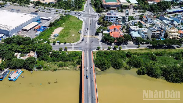 Dự án cụm nút giao Hòa Xuân. (Ảnh: THANH TÂM)