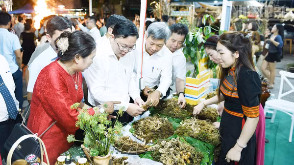 Đại biểu tham quan các gian hàng.