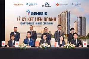 Đại diện các doanh nghiệp ký kết hợp tác.