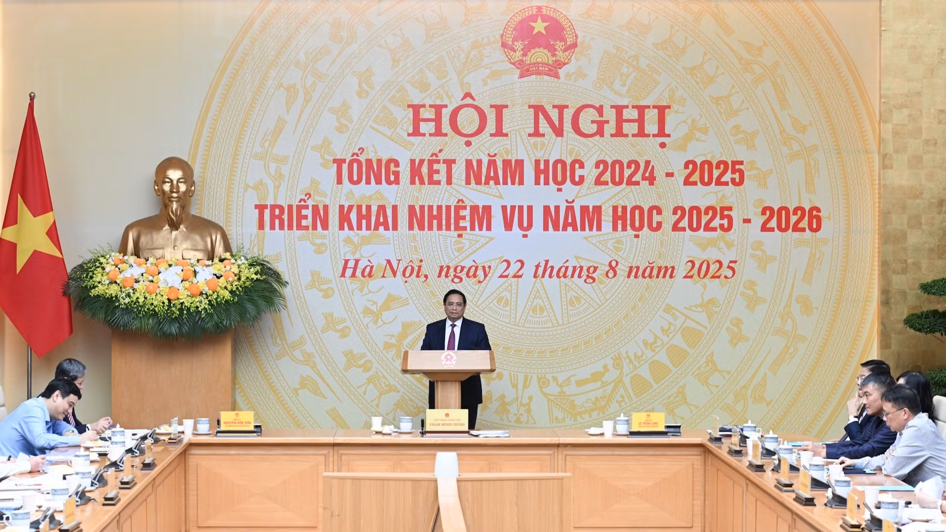 Thủ tướng Phạm Minh Chính chủ trì Hội nghị tổng kết năm học 2024-2025 và triển khai nhiệm vụ năm học 2025-2026. 