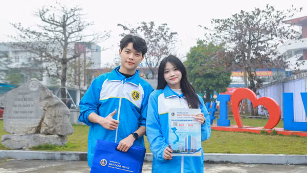 Sinh viên Trường đại học Giao thông vận tải. (Ảnh: Trường đại học Giao thông vận tải - UTC)