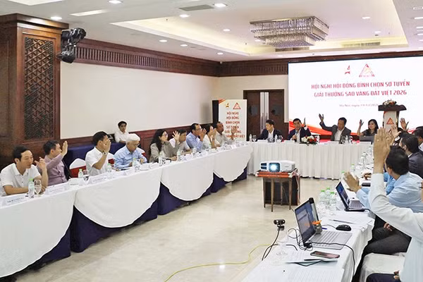 Toàn cảnh Hội nghị Hội đồng sơ tuyển Giải thưởng "Sao vàng đất Việt" năm 2026. (Ảnh: Trung ương Hội Doanh nhân trẻ Việt Nam cung cấp)