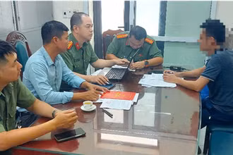Công an thành phố Hải Phòng phát hiện, xử phạt người có hành vi viết bình luận nội dung xuyên tạc, sai sự thật xúc phạm cơ quan, tổ chức trên không gian mạng. (Ảnh: Công an Hải Phòng)