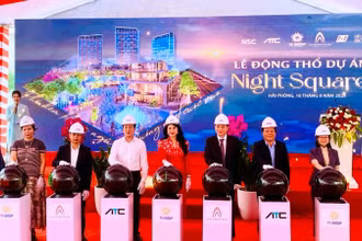 Lễ động thổ dự án Night Square do Công ty cổ phần đầu tư Thùy Dương (TD Group) đầu tư.