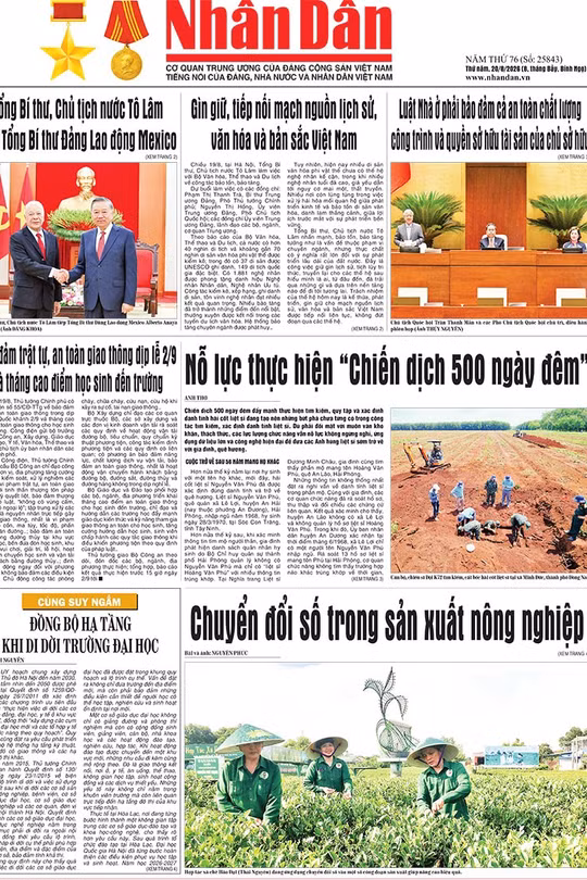 Báo Nhân Dân số 25843