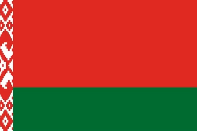 Quốc kỳ Cộng hòa Belarus. (Nguồn: president.gov.by)