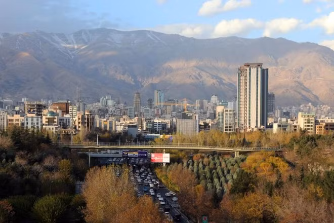 Ảnh minh họa: Một góc thủ đô Tehran của Iran. (Ảnh: Tân Hoa Xã)
