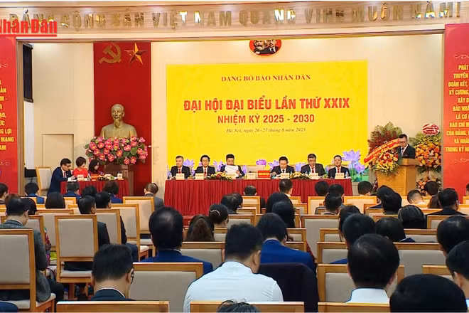 [Video] Đại hội đại biểu Đảng bộ Báo Nhân Dân lần thứ XXIX, nhiệm kỳ 2025-2030