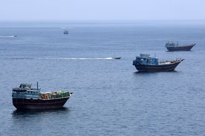 Quang cảnh eo biển Hormuz. (Ảnh: THX/TTXVN)
