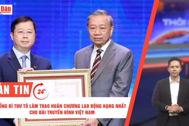 [Video] Thời sự 24h ngày 7/9/2025: Tổng Bí thư Tô Lâm trao Huân chương Lao động hạng Nhất cho Đài Truyền hình Việt Nam