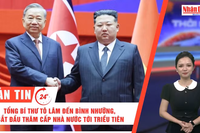 [Video] Thời sự 24h ngày 9/10/2025: Tổng Bí thư Tô Lâm đến Bình Nhưỡng, bắt đầu thăm cấp Nhà nước tới Triều Tiên