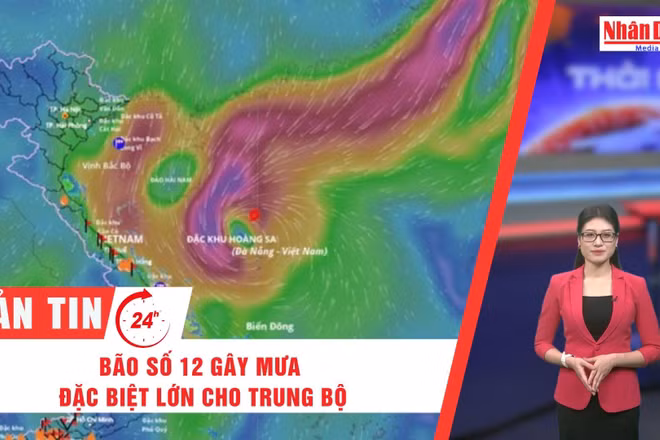 [Video] Thời sự 24h ngày 22/10/2025: Bão số 12 gây mưa đặc biệt lớn cho Trung Bộ