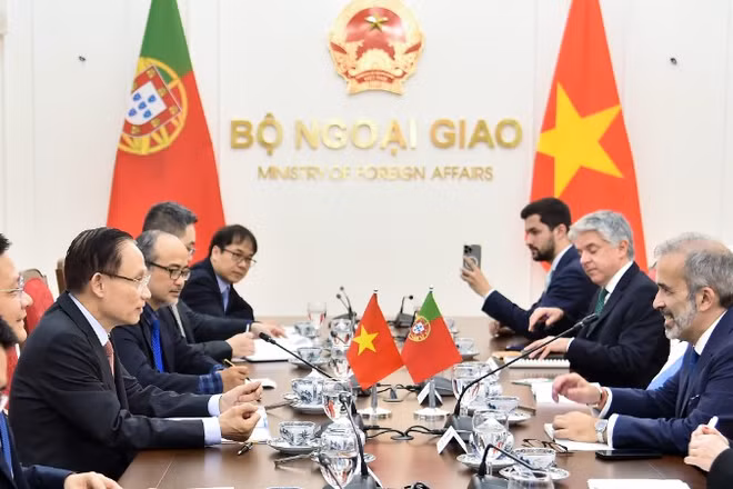 Quang cảnh cuộc hội đàm. (Ảnh: Bộ Ngoại giao)