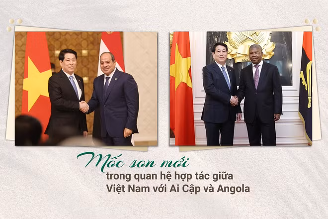 Mốc son mới trong quan hệ hợp tác giữa Việt Nam với Ai Cập và Angola