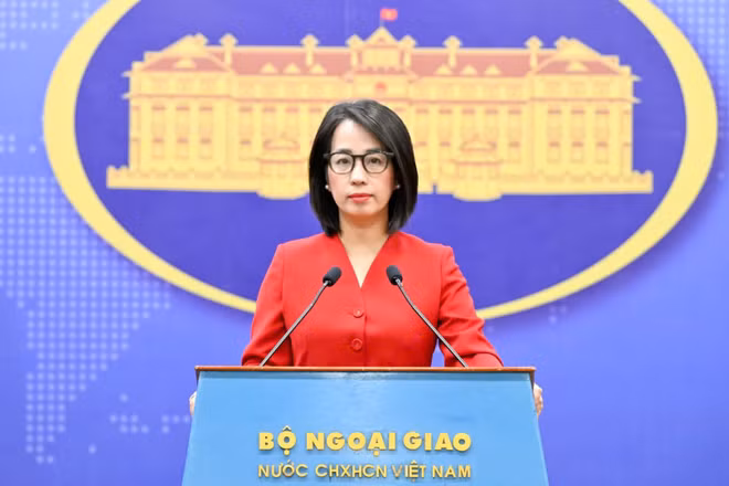 Người phát ngôn Bộ Ngoại giao Việt Nam Phạm Thu Hằng. (Ảnh: Bộ Ngoại giao Việt Nam cung cấp)
