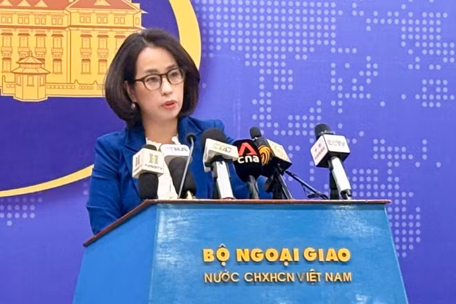 Người phát ngôn Bộ Ngoại giao Việt Nam Phạm Thu Hằng.
