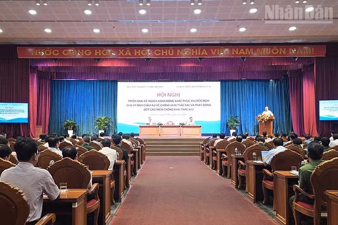 Quang cảnh hội nghị. (Ảnh: PHÚC THẮNG)