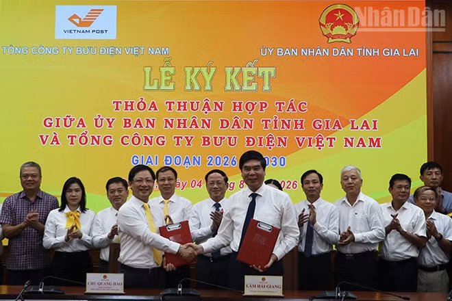 Gia Lai và Tổng Công ty Bưu điện Việt Nam ký kết thỏa thuận hợp tác toàn diện giai đoạn 2026-2030.