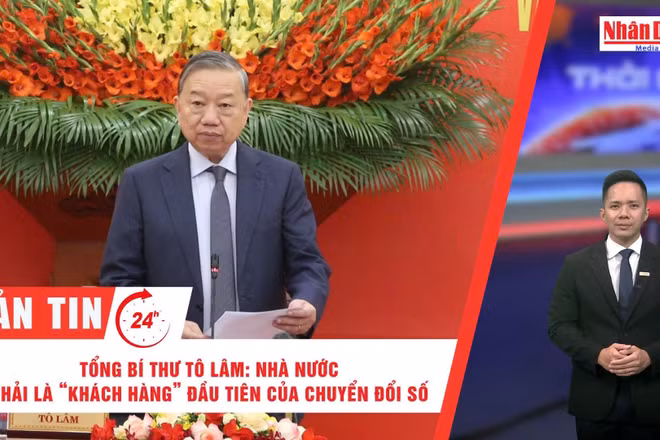 [Video] Thời sự 24h ngày 25/12/2025: Tổng Bí thư Tô Lâm: Nhà nước phải là “khách hàng” đầu tiên của chuyển đổi số và đổi mới sáng tạo