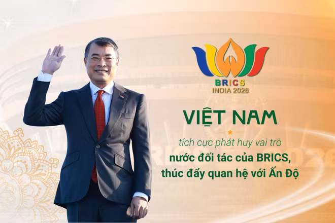 Việt Nam tích cực phát huy vai trò nước đối tác của BRICS, thúc đẩy quan hệ với Ấn Độ 
