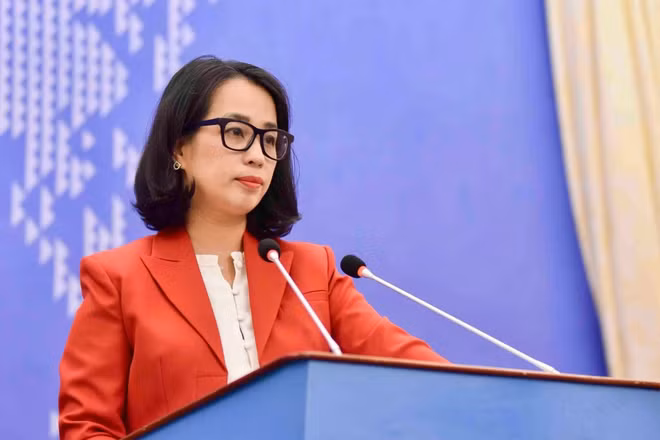 Người phát ngôn Bộ Ngoại giao Việt Nam Phạm Thu Hằng. (Ảnh: Bộ Ngoại giao Việt Nam)