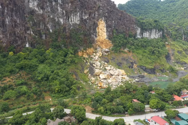 [Video] Chủ động ứng phó với tình trạng sạt lở núi đá khu vực núi Cao San