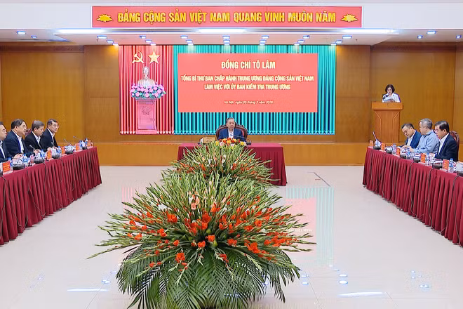 [Video] Tổng Bí thư Tô Lâm làm việc với Ủy ban Kiểm tra Trung ương