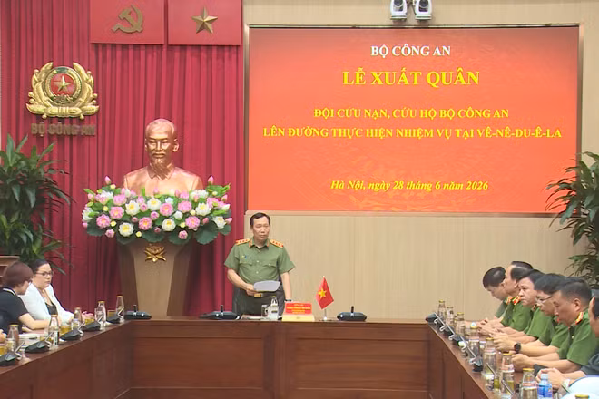 [Video] Bộ Công an xuất quân lên đường tham gia cứu hộ động đất tại Venezuela 