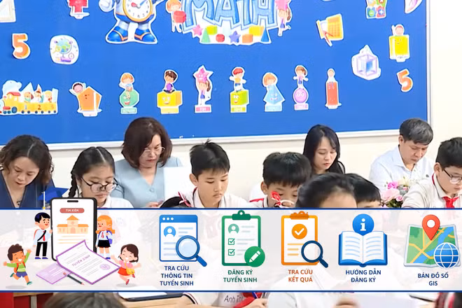 [Video] Hà Nội thử nghiệm tuyển sinh đầu cấp trực tuyến tích hợp bản đồ số GIS