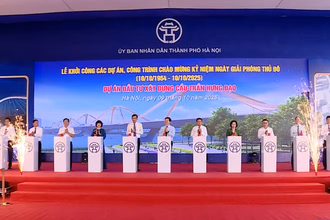 [Video] Hà Nội khởi công xây dựng cầu Trần Hưng Đạo