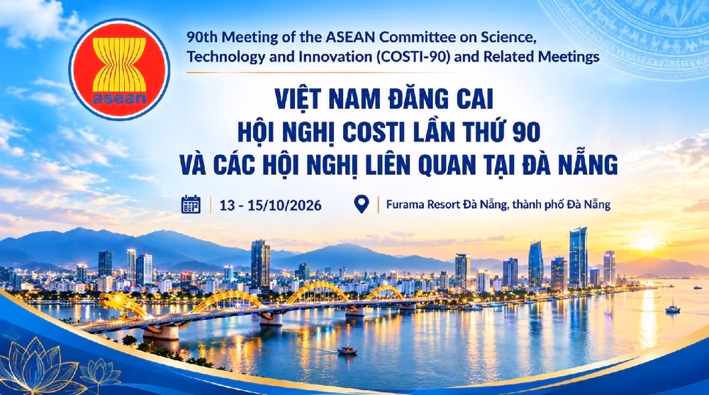 Việt Nam đăng cai Hội nghị khoa học, công nghệ và đổi mới sáng tạo ASEAN lần thứ 90 Việt Nam đăng cai Hội nghị Ủy ban Khoa học, Công nghệ và Đổi mới sáng tạo ASEAN lần thứ 90 và các hội nghị liên quan tại Đà Nẵng. (Ảnh: Bộ Khoa học và Công nghệ)
