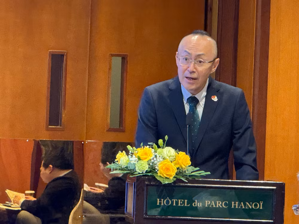 Ông Kobayashi Yosuke, Trưởng đại diện Văn phòng JICA Việt Nam phát biểu tại hội thảo.