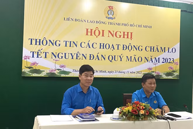 Lãnh đạo Liên đoàn Lao động Thành phố Hồ Chí Minh tại Hội nghị.