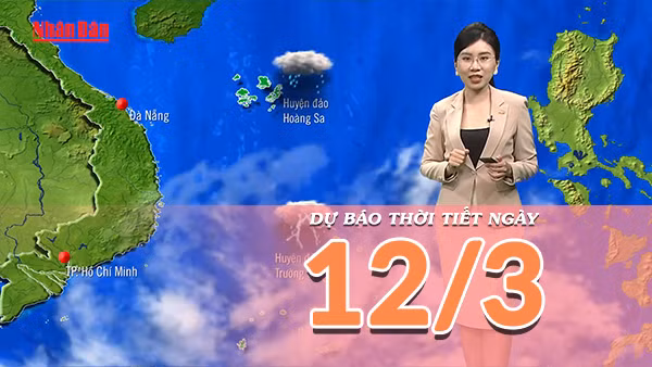 [Video] Dự báo thời tiết ngày 12/3/2023
