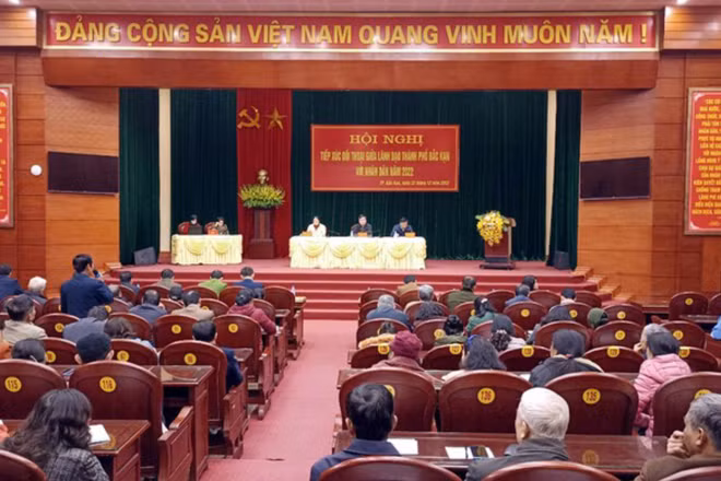 Thành phố Bắc Kạn tăng cường đối thoại với người dân để giải quyết các vấn đề nổi cộm ngay từ cơ sở. (Ảnh: Cổng thông tin điện tử tỉnh Bắc Kạn) 