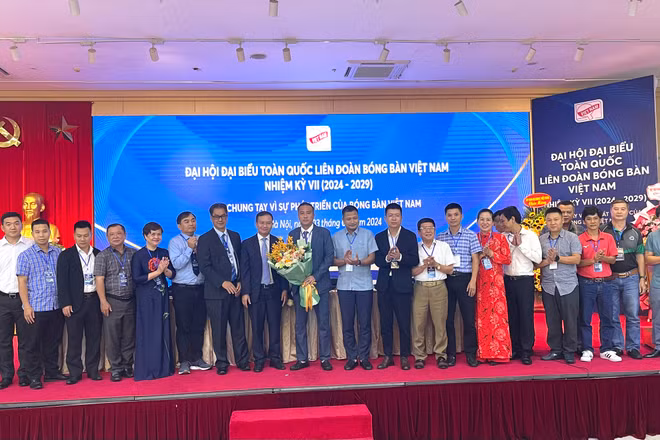 Các thành viên Ban chấp hành Liên đoàn bóng bàn Việt Nam khóa VII (nhiệm kỳ 2024-2029).