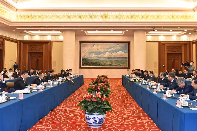 Quang cảnh buổi tiếp.