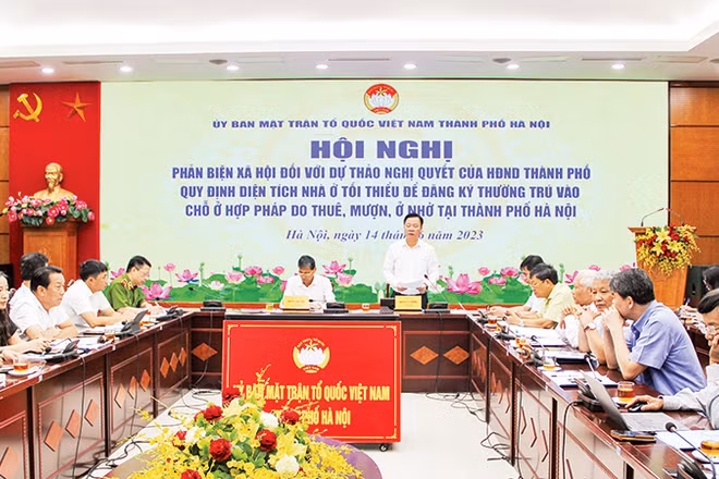 Quang cảnh Hội nghị phản biện xã hội. (Ảnh Hiền Phương)