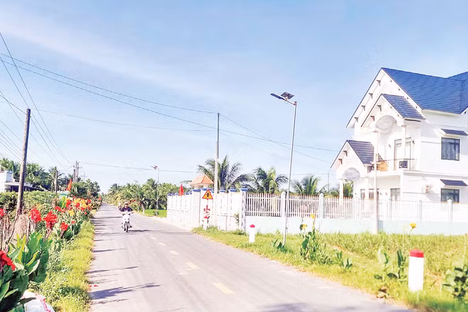 Xã An toàn khu Trung Hiệp, huyện Vũng Liêm (cũ), tỉnh Vĩnh Long. (Ảnh BÁ DŨNG)