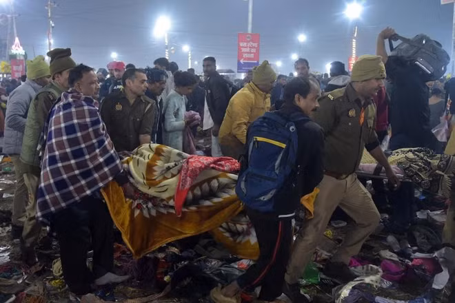 Ảnh minh hoạ một vụ giẫm đạp ở Prayagraj, bang Uttar Pradesh, miền bắc Ấn Độ. (Nguồn: Tân Hoa xã)