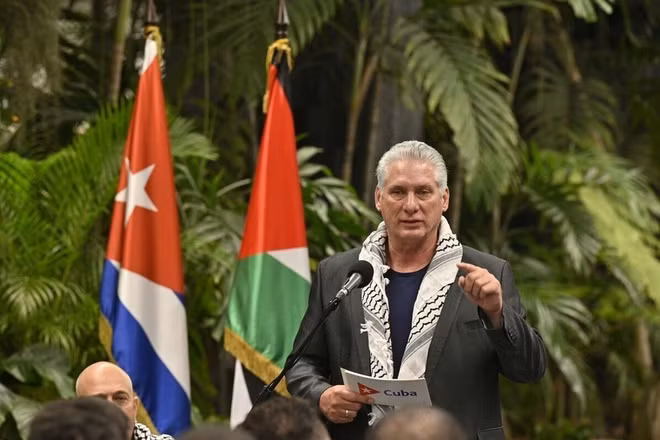 Chủ tịch Cuba Miguel Díaz-Canel.