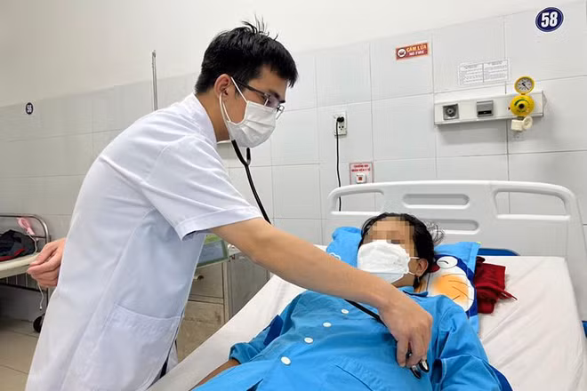 Bệnh nhân N.T.T hồi phục sau 15 ngày được tích cực điều trị.