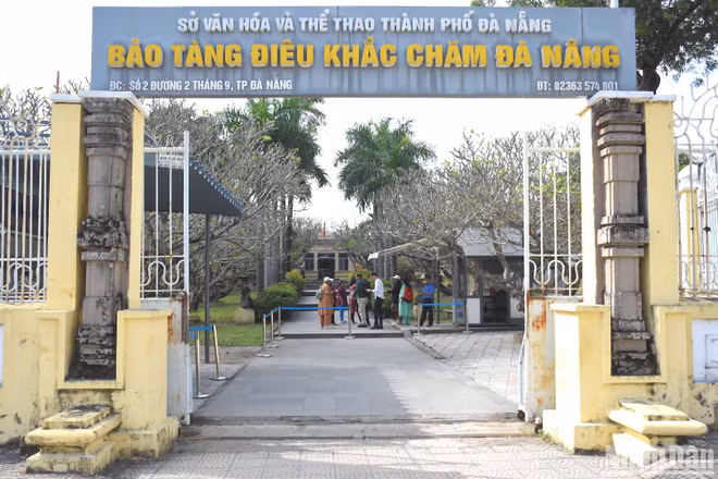 Bảo tàng Điêu khắc Chăm Đà Nẵng với lịch sử hơn 100 năm. (Ảnh ANH ĐÀO)
