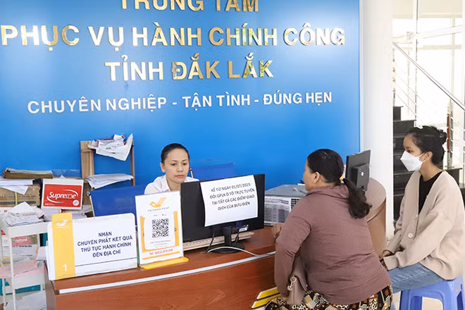 Trung tâm phục vụ hành chính công tỉnh Đắk Lắk.