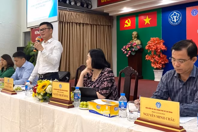 Lãnh đạo Cơ quan Bảo hiểm xã hội Thành phố gặp gỡ báo chí, thông tin hoạt động của ngành.