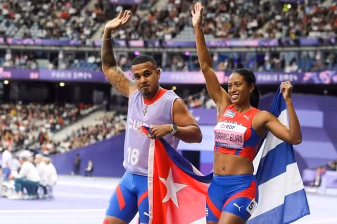 Nữ huyền thoại điền kinh khiếm thị người Cuba Omara Durand. (Nguồn: Prensa Latina/TTXVN)