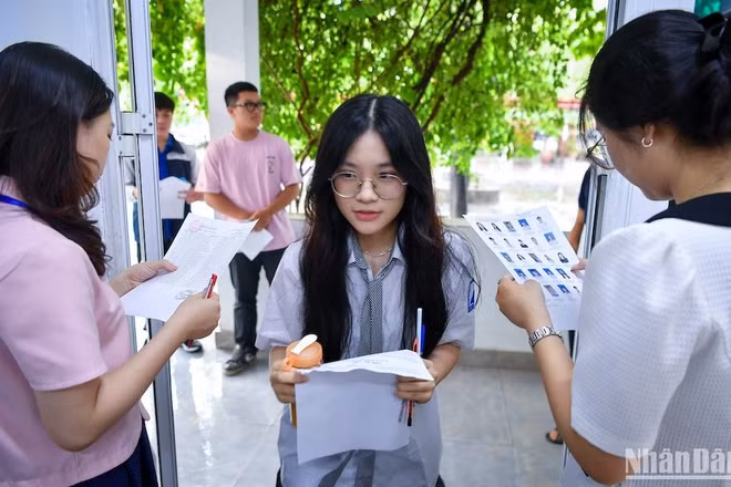 Tại Kỳ thi tốt nghiệp THPT năm 2024 (Ảnh: THÀNH ĐẠT)