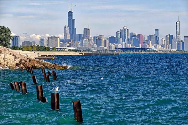 Hồ Michigan. (Nguồn: Illinois News Bureau)