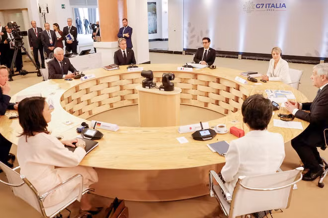 Các quan chức ngoại giao G7 và EU thảo luận về căng thẳng ở Trung Ðông. (Ảnh REUTERS)