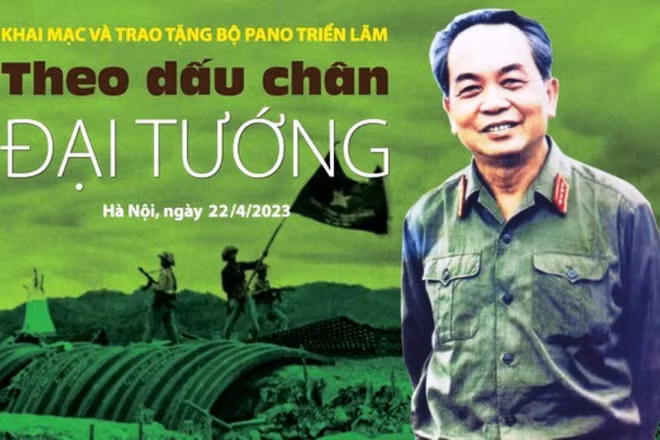 Triển lãm “Theo dấu chân Đại tướng” tại Làng Văn hóa-Du lịch các dân tộc Việt Nam
